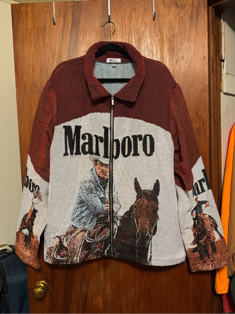 Women’s Plus Size Country Western Cowboy Zip Up Jacket 3XL